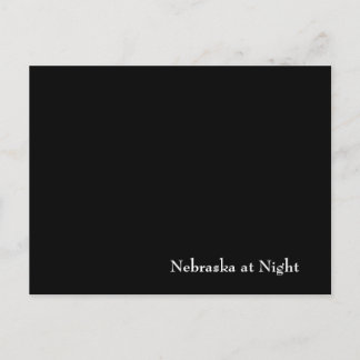 Nebraska bij nacht briefkaart
