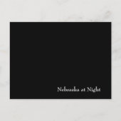 Nebraska bij nacht briefkaart (Voorkant)