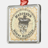 Nebraska Biker  Metalen Ornament (Links)
