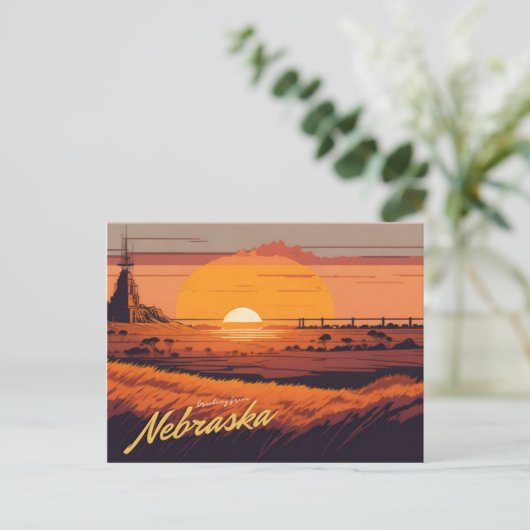 Nebraska Briefkaart (Staand voorkant)