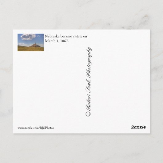 Nebraska Briefkaart (Achterkant)