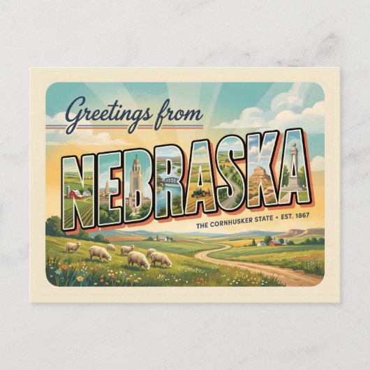 Nebraska Briefkaart (Voorkant)