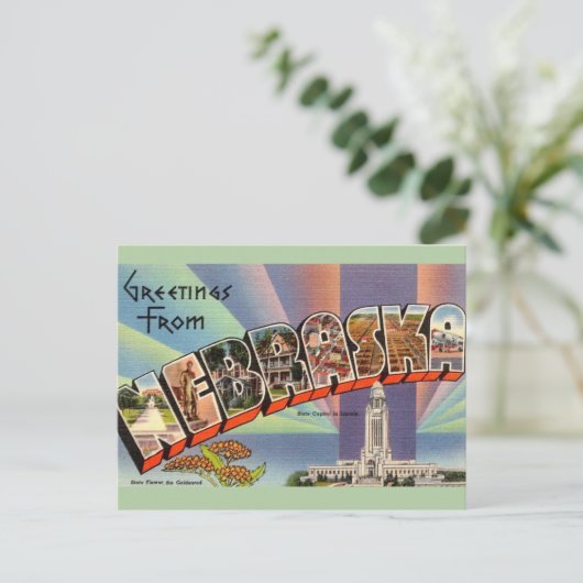 Nebraska Briefkaart (Staand voorkant)