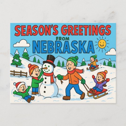 NEBRASKA-Briefkaart Briefkaart (Voorkant)