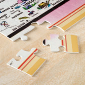 Nebraska Briefkaart Kaart Jigsaw Puzzel (Zijkant)