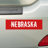 Nebraska Bumpersticker (Op auto)