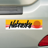 Nebraska Bumpersticker (Op auto)