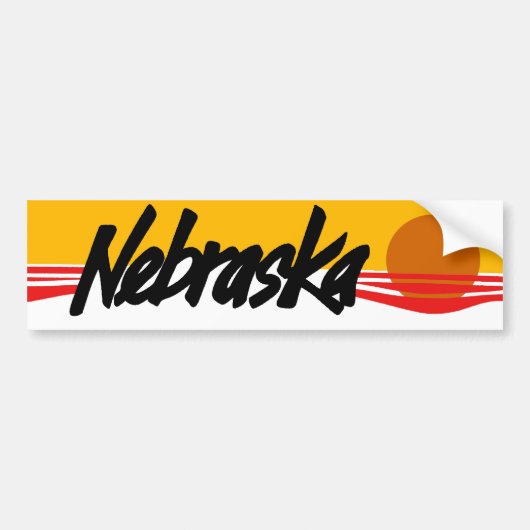 Nebraska Bumpersticker (Voorkant)