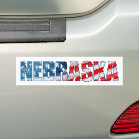 Nebraska Bumpersticker (Op auto)