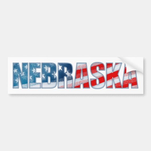 Nebraska Bumpersticker (Voorkant)