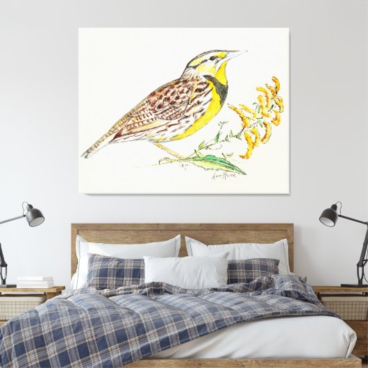 Nebraska Canvas Afdruk (Insitu (Slaapkamer))