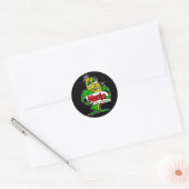 Nebraska Cartoon Corn Cob Ronde Sticker (Envelop)
