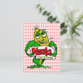 Nebraska Cartoon maïskolf Briefkaart (Staand voorkant)