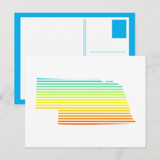 nebraska chill fade briefkaart (Voorkant / Achterkant)