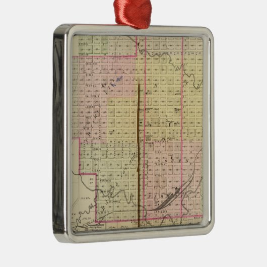 Nebraska City, Nebraska Metalen Ornament (Rechts)