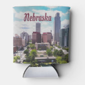 Nebraska City Skyline Omaha Blikjeskoeler (Voorkant)