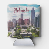 Nebraska City Skyline Omaha Blikjeskoeler (Achterkant)