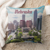 Nebraska City Skyline Omaha Kussen (Deken)
