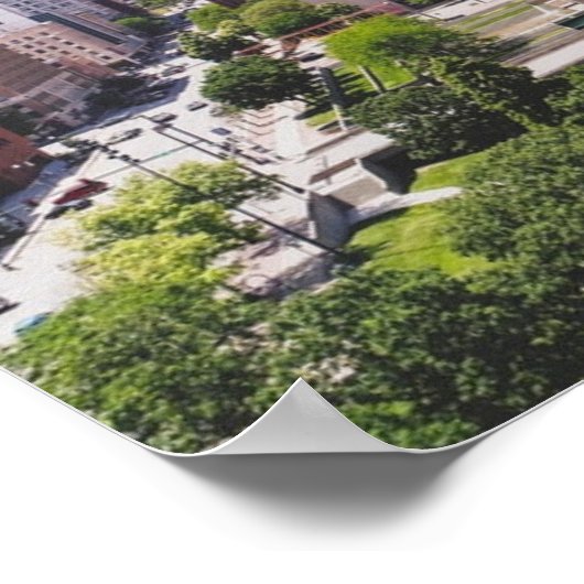 Nebraska City Skyline Omaha Poster (Hoek)