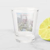 Nebraska City Skyline Omaha Shot Glas (Achterkant)