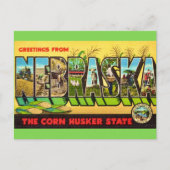 Nebraska Corn Ansichtkaart Briefkaart (Voorkant)