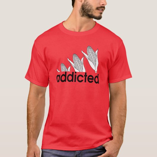 Nebraska Corn toegevoegd aan T-Shirt (Voorkant)