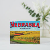 Nebraska Cornfield Briefkaart (Staand voorkant)
