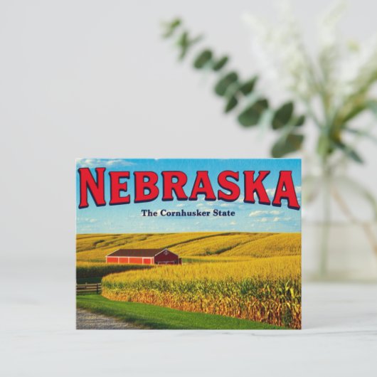 Nebraska Cornfield Briefkaart (Staand voorkant)