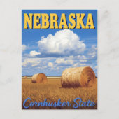 Nebraska Cornhusker State Briefkaart (Voorkant)