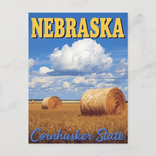 Nebraska Cornhusker State Briefkaart (Voorkant)