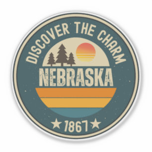 Nebraska Cornhusker State Cadeau Sticker
