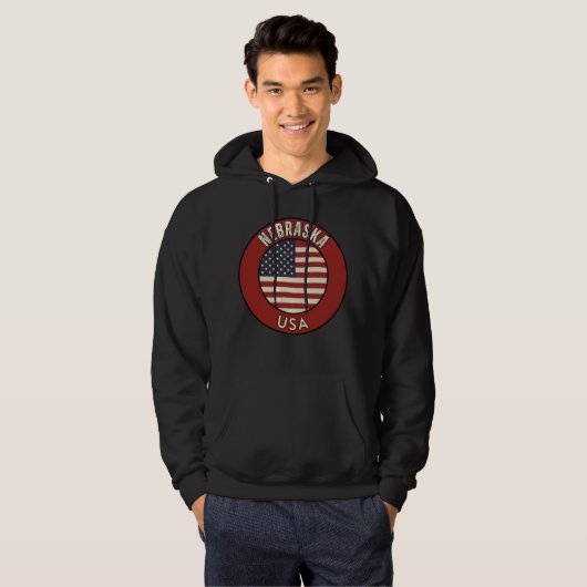 Nebraska Cornhusker State Gif  Hoodie (Voorkant volledig)