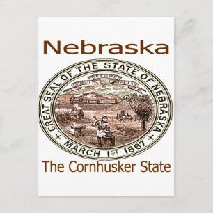 Nebraska Cornhusker State Seal Briefkaart