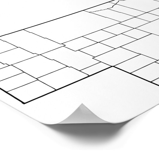 Nebraska County's Blank overzicht (Hoek)