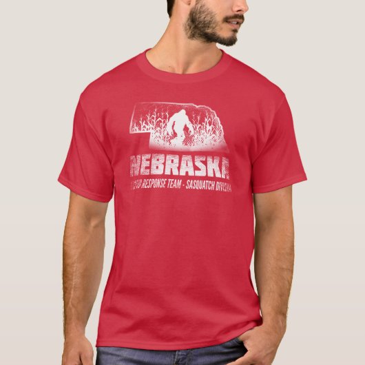 Nebraska Cryptid Response Team - Sasquatch-divisie T-shirt (Voorkant)