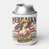 Nebraska, de staat Cornhusker Blikjeskoeler (Blikje Voorkant)