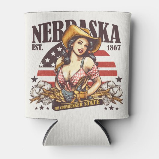 Nebraska, de staat Cornhusker Blikjeskoeler (Voorkant)