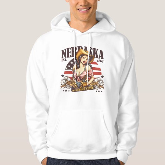 Nebraska, de staat Cornhusker Hoodie (Voorkant)