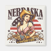 Nebraska, de staat Cornhusker Magneet (Voorkant)
