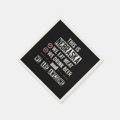 Nebraska Eat Meat Drink Bier Geweldige Servetten (Hoek)