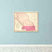 Nebraska en Kansas 2 Canvas Afdruk (Insitu (Houten vloer))