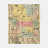 Nebraska en Kansas 2 Fleece Deken (Voorkant)