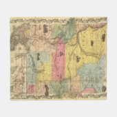 Nebraska en Kansas 2 Fleece Deken (Voorkant (Horizontaal))