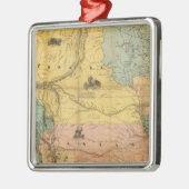 Nebraska en Kansas 2 Metalen Ornament (Links)