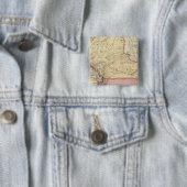 Nebraska en Kansas 3 Vierkante Button 5,1 Cm (In situ)