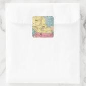 Nebraska en Kansas 3 Vierkante Sticker (Tas)