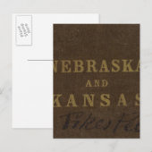 Nebraska en Kansas Briefkaart (Voorkant / Achterkant)