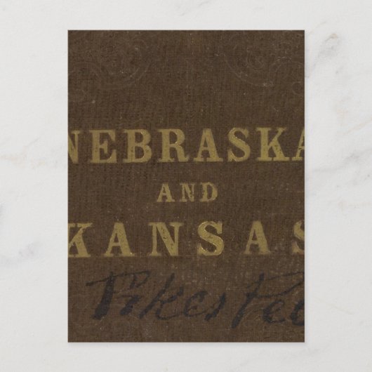 Nebraska en Kansas Briefkaart (Voorkant)