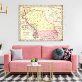 Nebraska en Kanzas Canvas Afdruk (Insitu (Woonkamer))