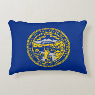 Nebraska Flag Accent Kussen
